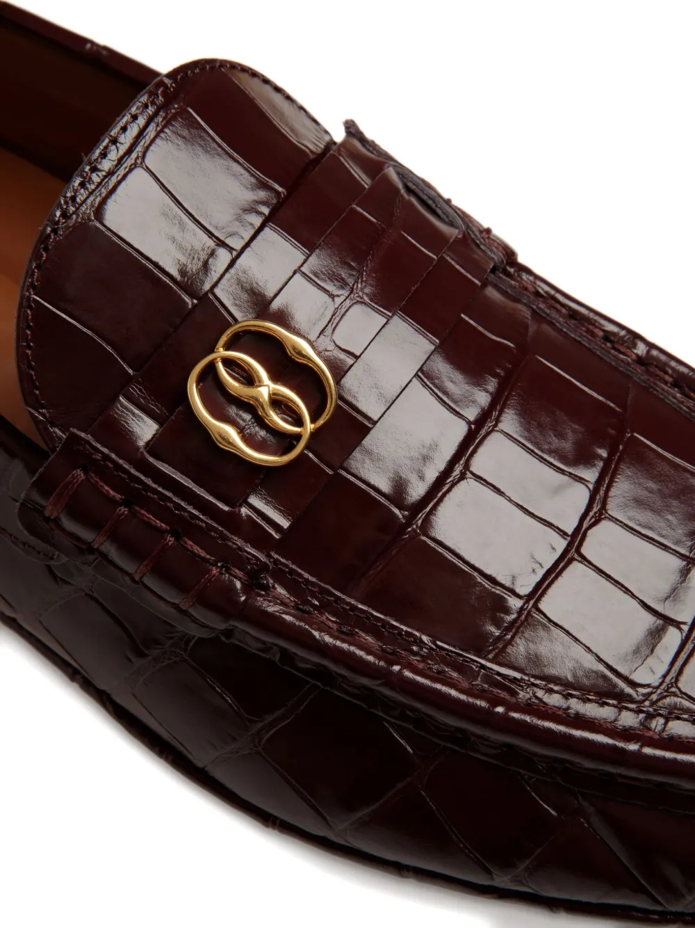 Bally Kerbs crocodile-effect loafers Red