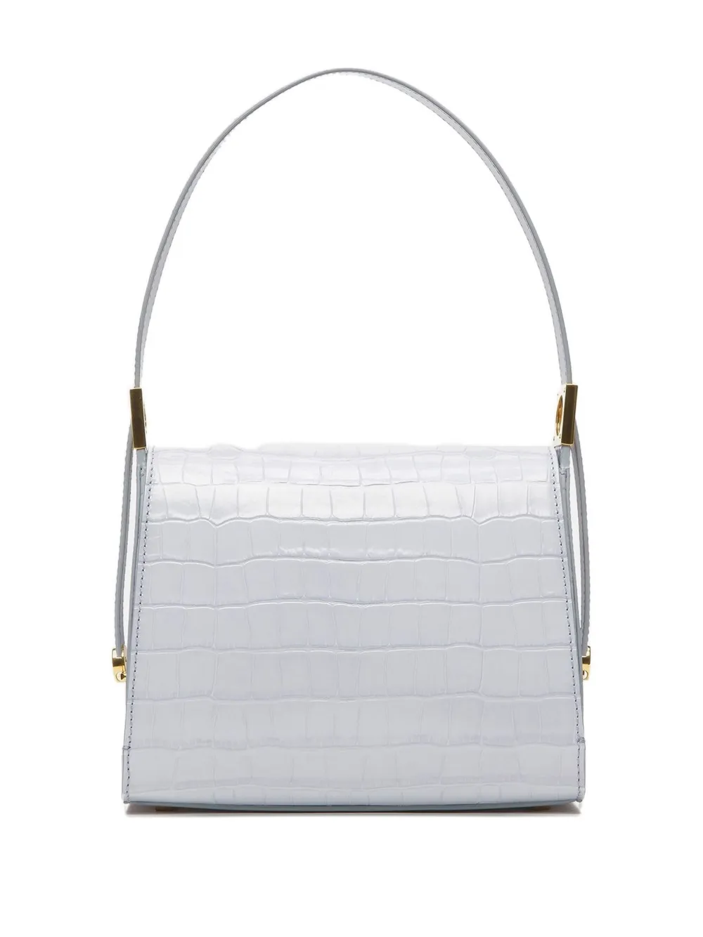 Bally Tas met krokodillen-print en handvat - Blauw