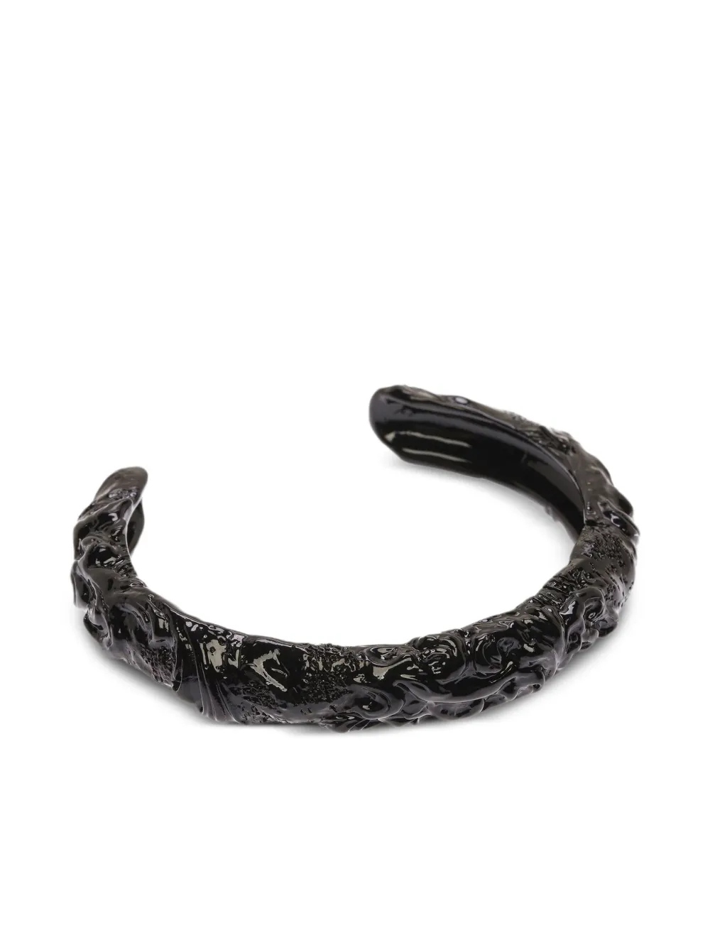 Bally sculptural-effect cuff bracelet | Black | Image 1