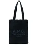 A.P.C. corduroy tote bag - Blue