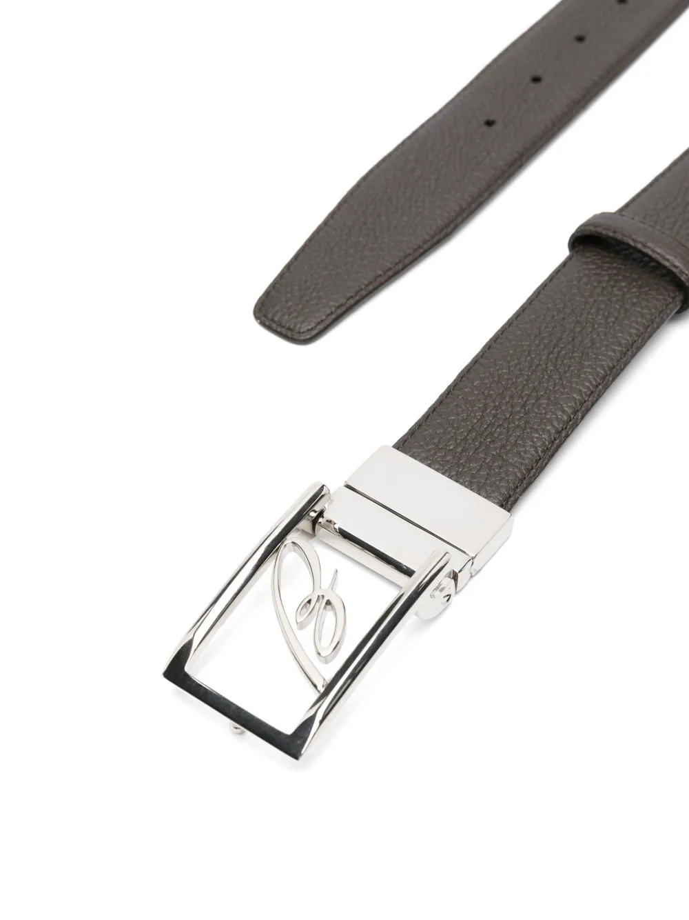 Brioni Leren riem - Bruin