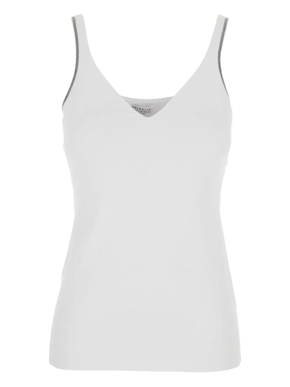 Brunello Cucinelli Tanktop met V-hals Wit