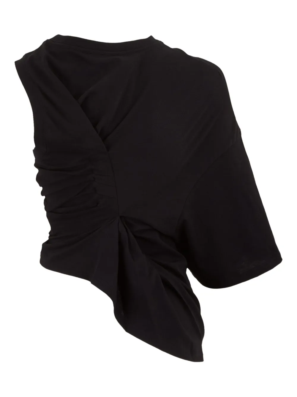 A.W.A.K.E. Mode asymmetric ruched T-shirt | T-Shirts & Jersey Shirts | Image 2