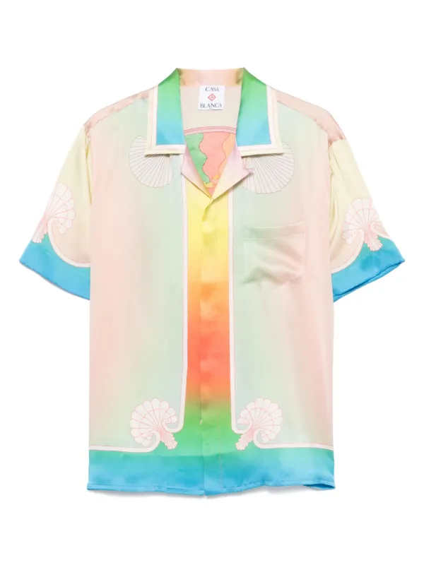 Casablanca シルクシャツ | ピンク | FARFETCH JP