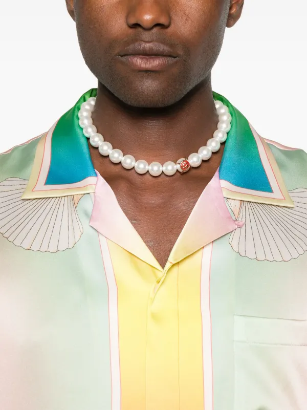 Casablanca シルクシャツ | ピンク | FARFETCH JP