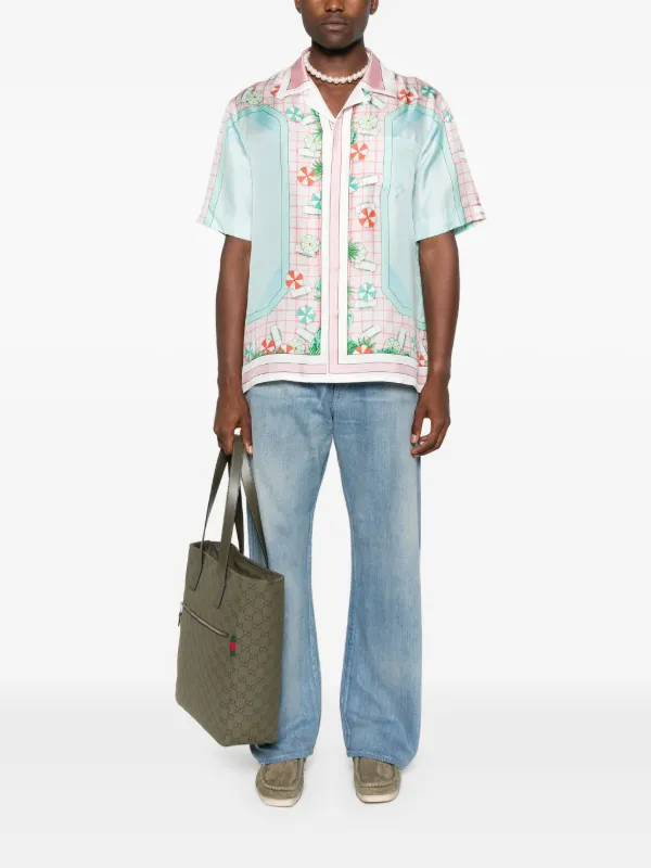 Casablanca Silk Shirt | Pink | FARFETCH