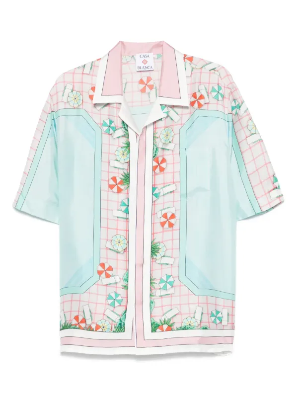 Casablanca Silk Shirt | Pink | FARFETCH