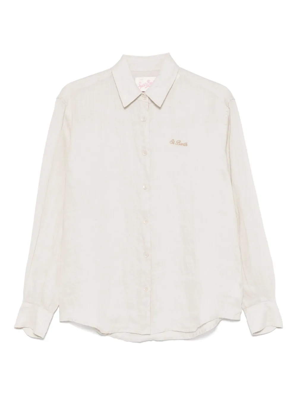 embroidered-logo shirt