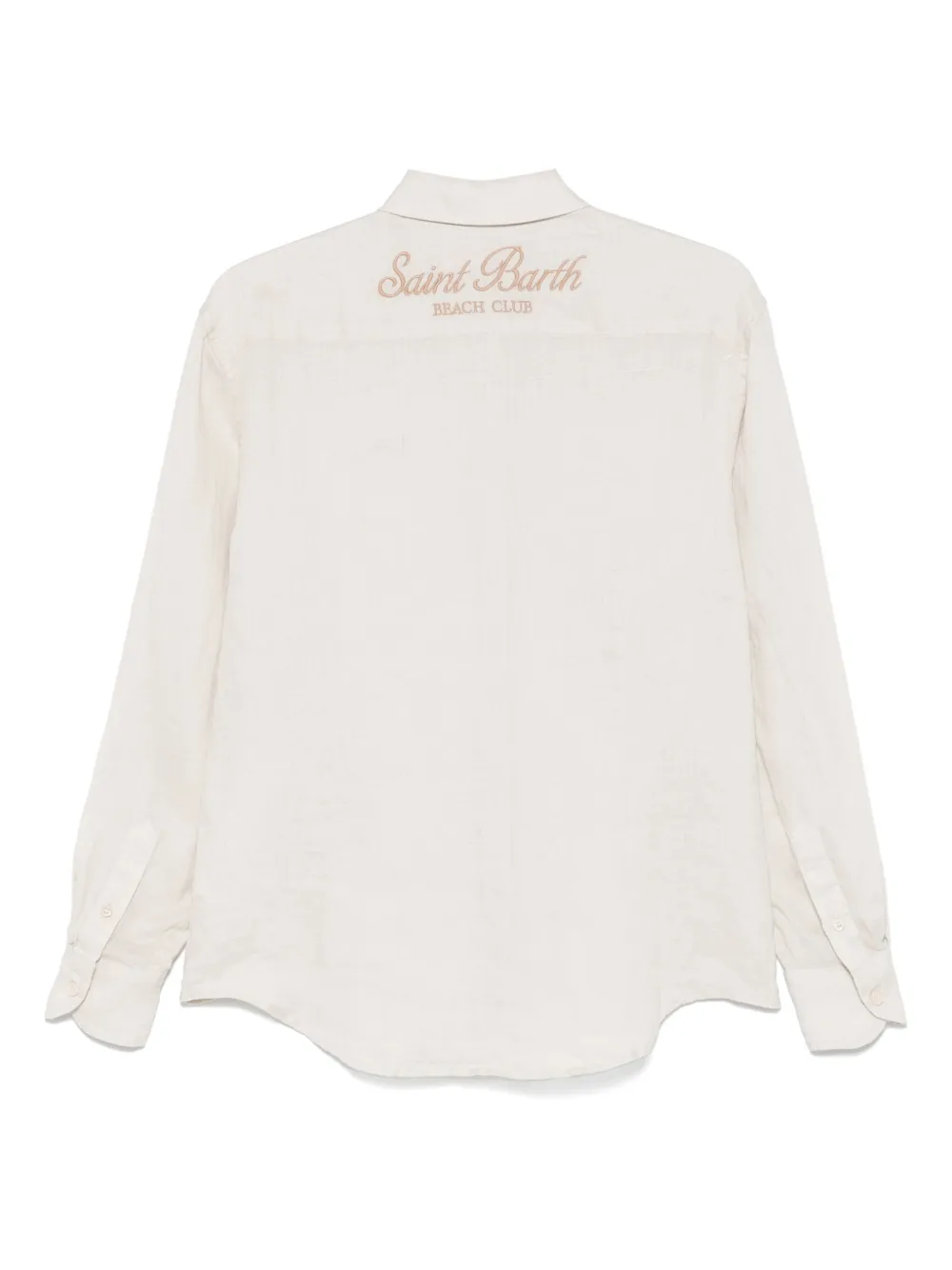 MC2 Saint Barth embroidered-logo shirt - Beige