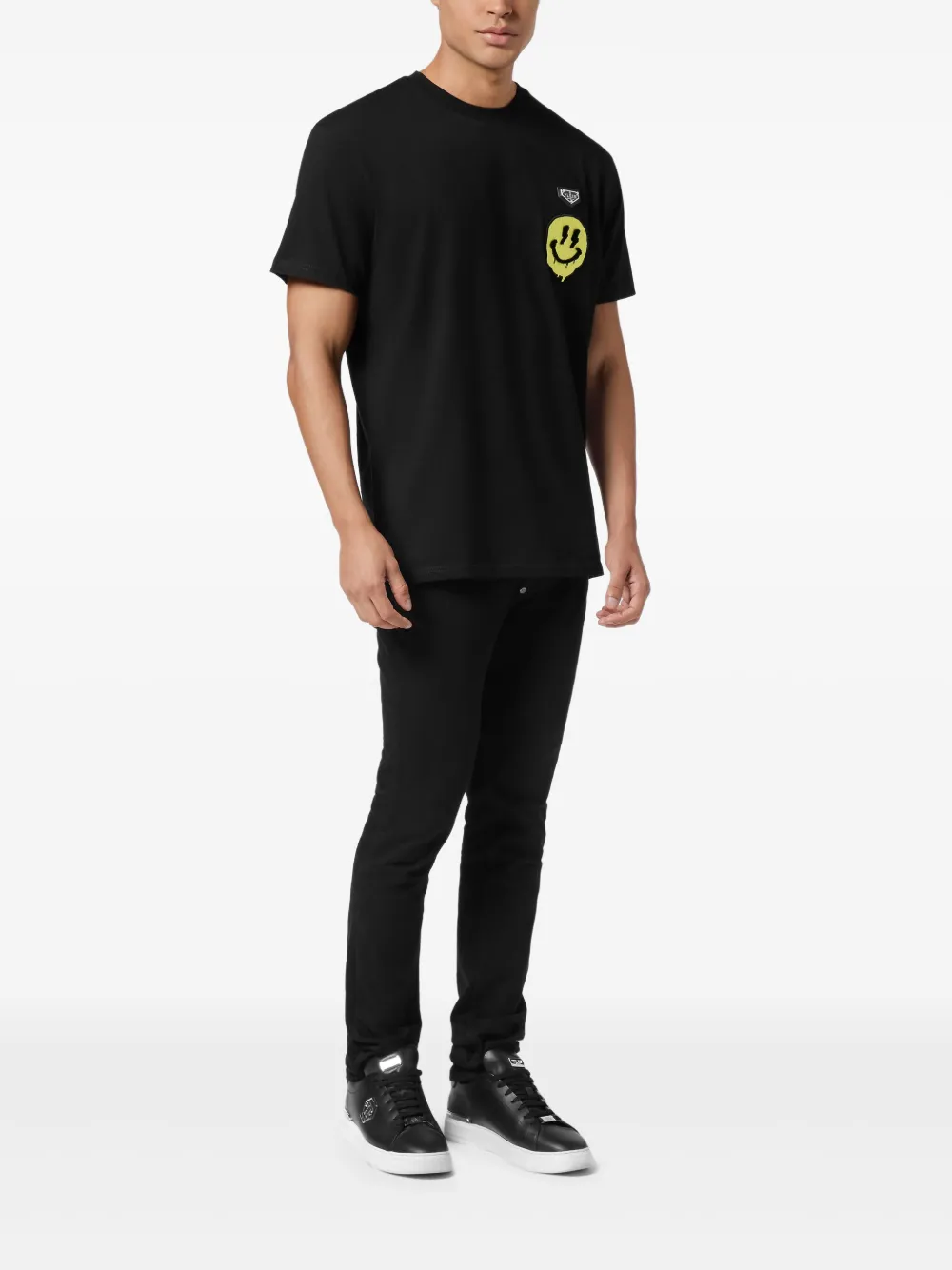 Philipp Plein T-shirt met logoprint Zwart