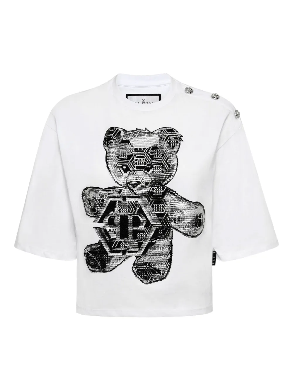 Philipp Plein 3D Teddy T-shirt Wit