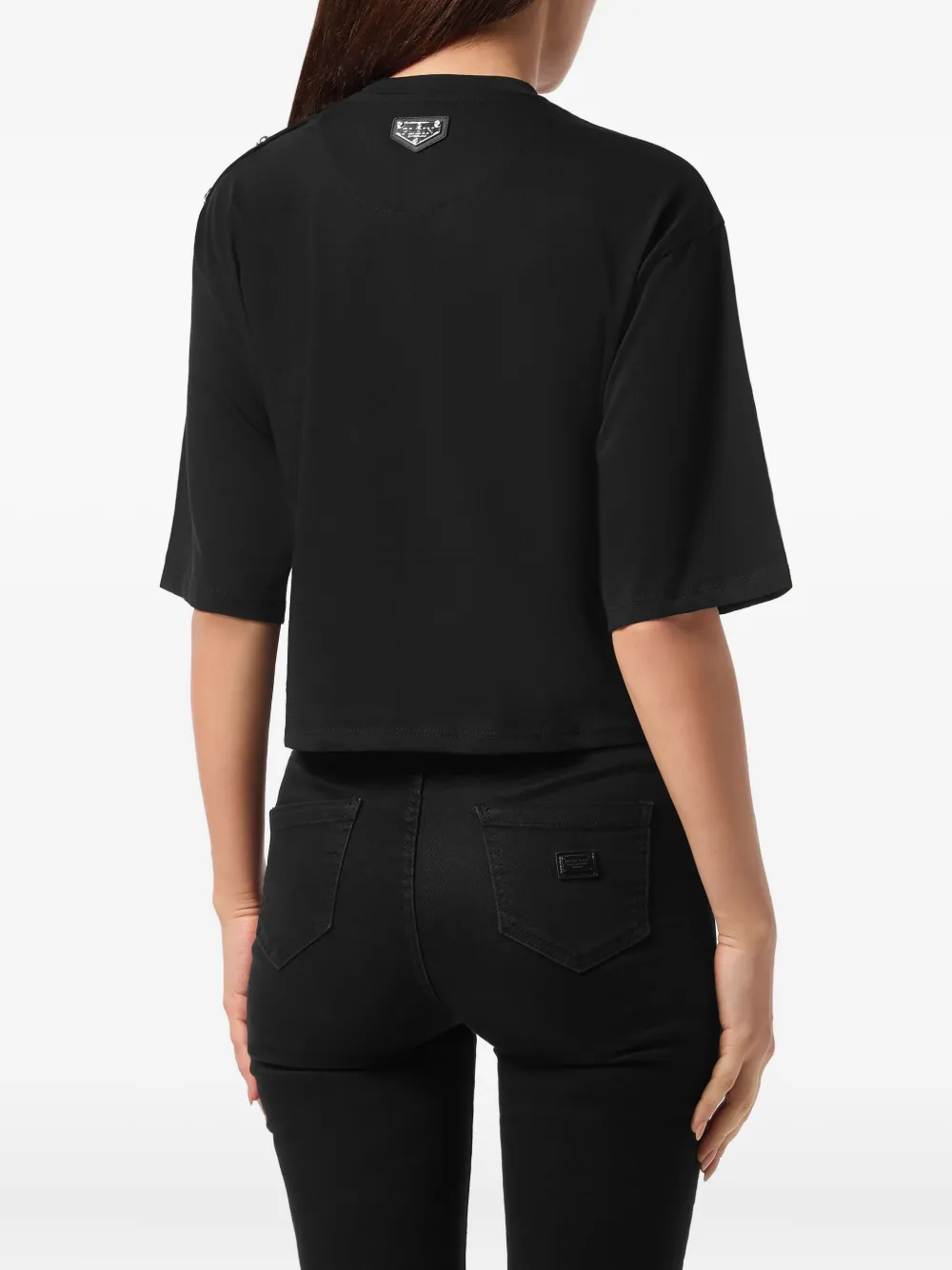 Philipp Plein crystal-embellished t-shirt Zwart