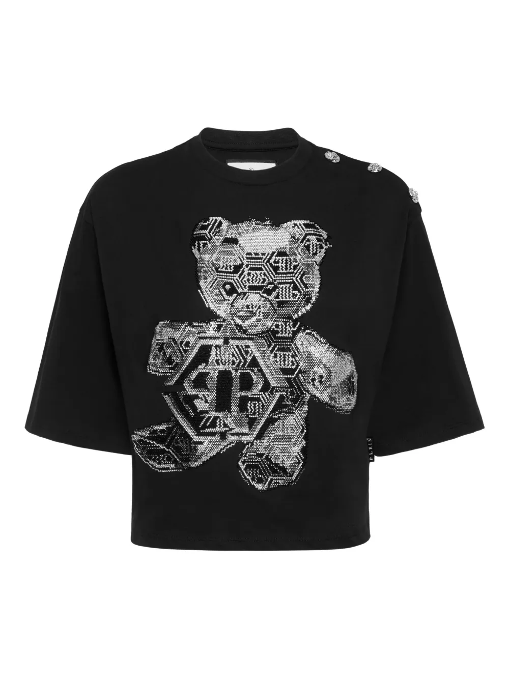 Philipp Plein crystal-embellished t-shirt Zwart