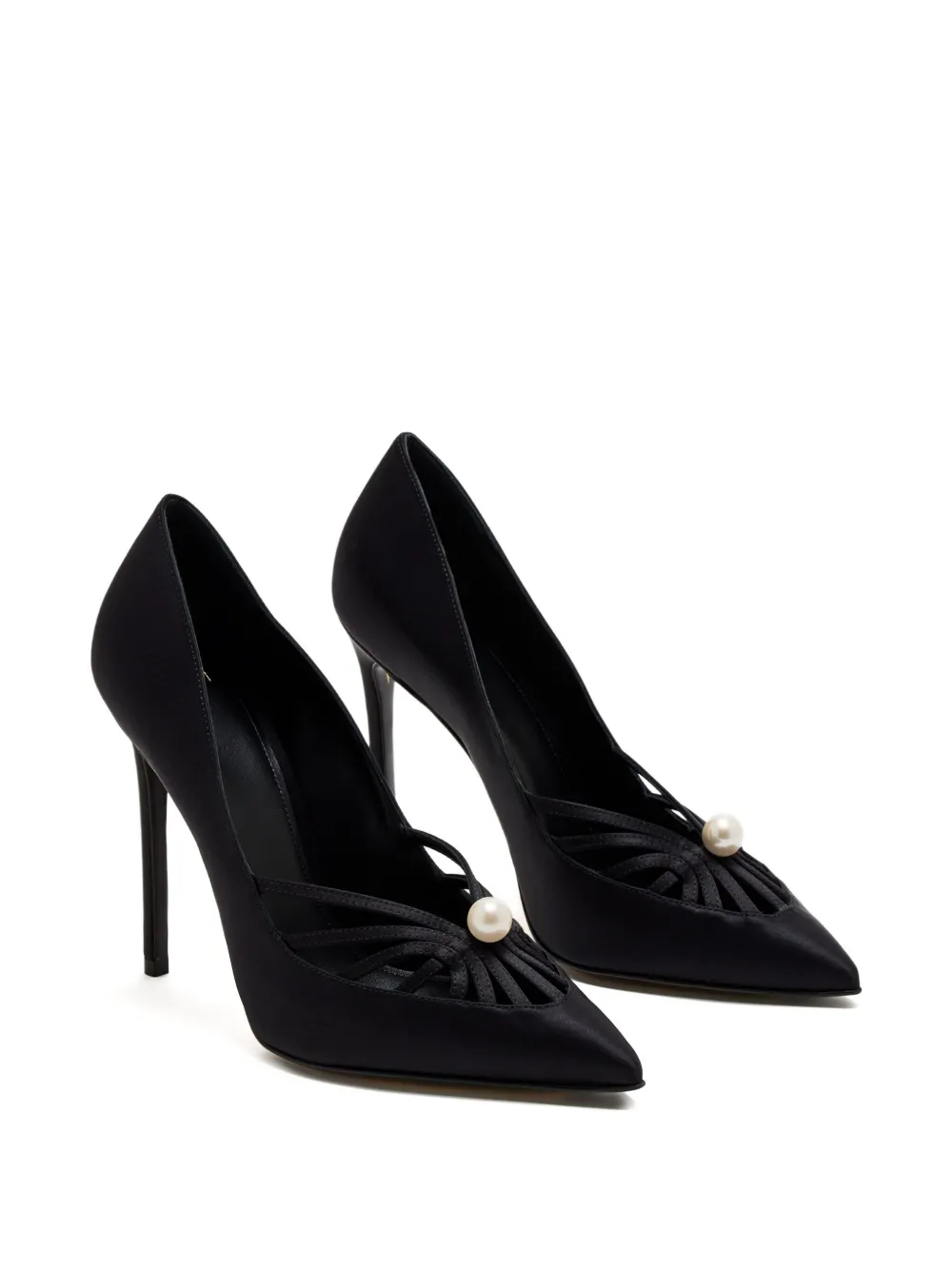 Alevì 110mm Susi pearl-embellished pumps Black