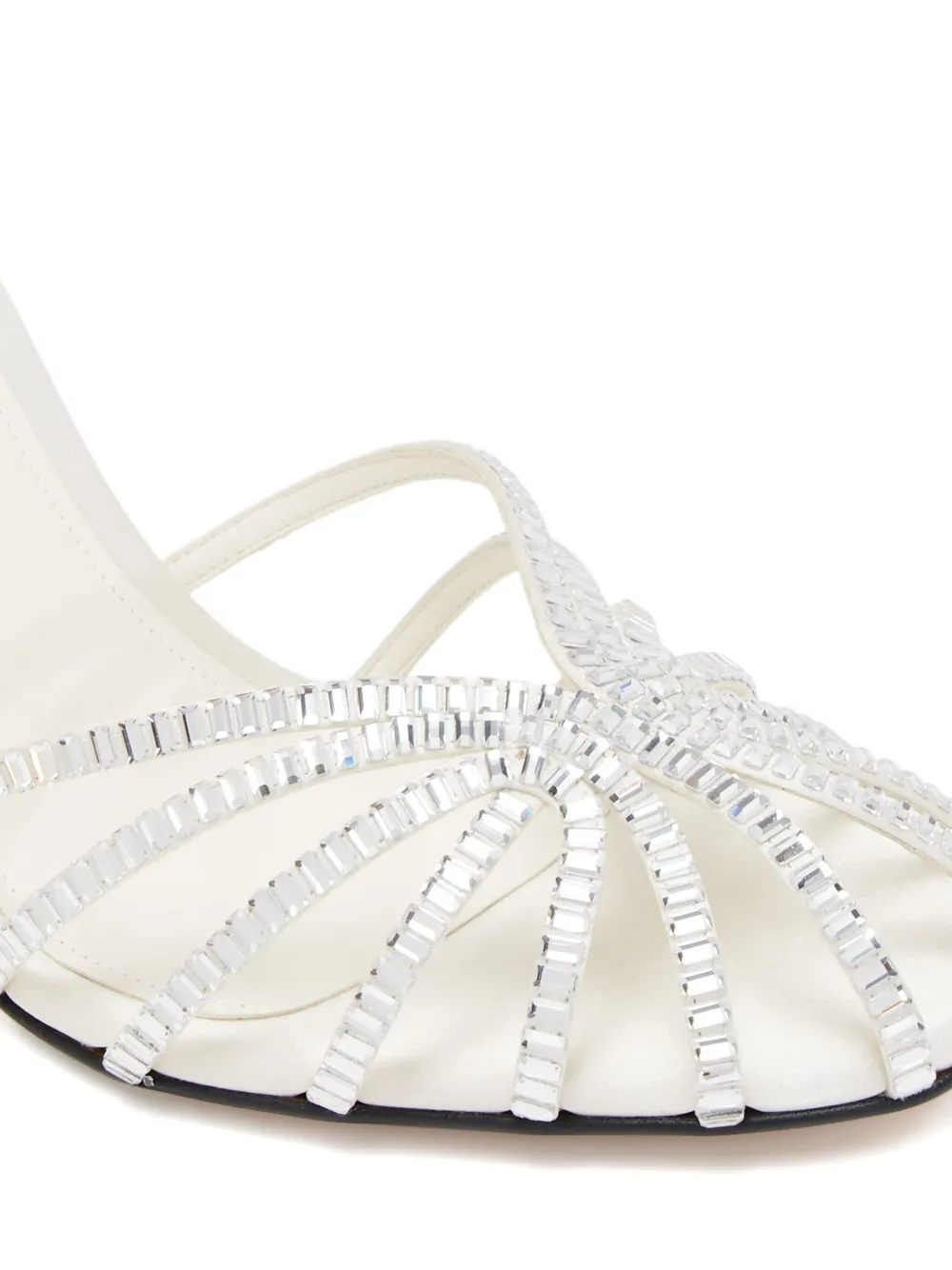 Alevì 95mm crystal-embellished sandals Silver