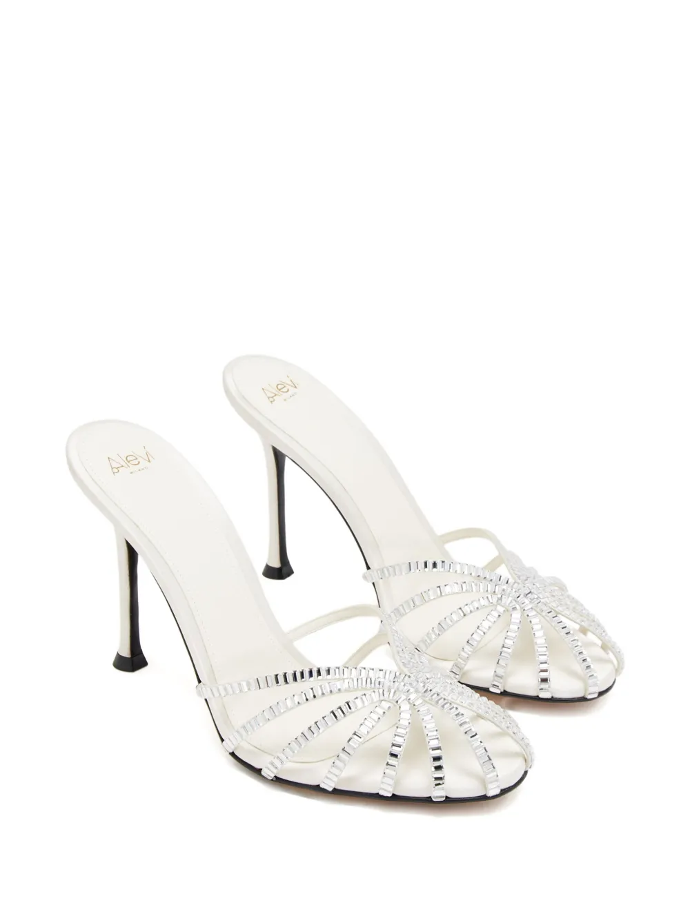 Alevì 95mm crystal-embellished sandals Silver