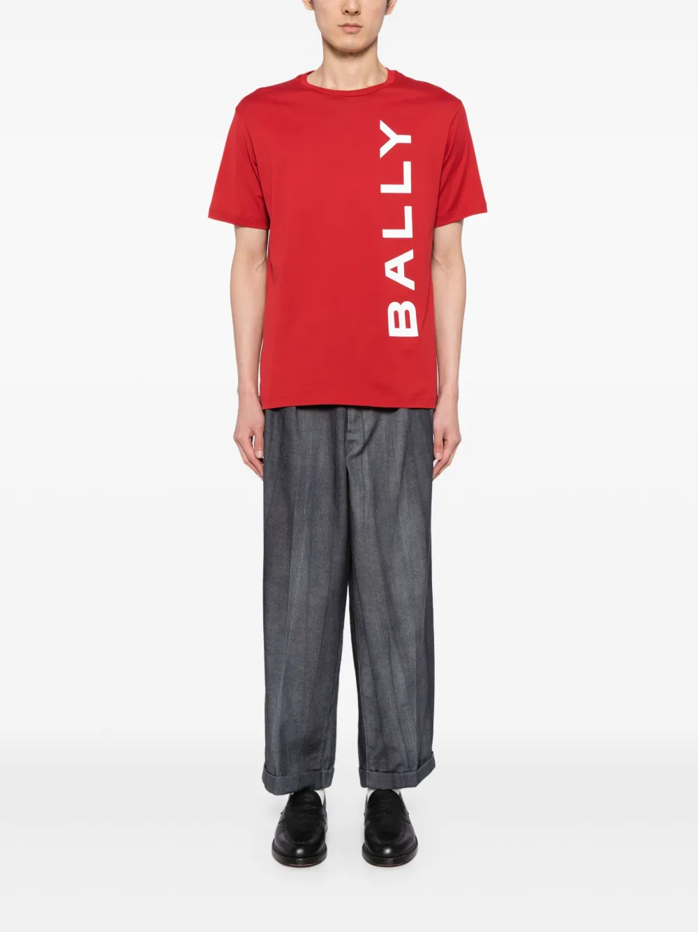 Bally T-shirt met logodetail Rood