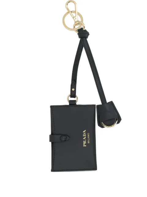 Prada leather mirror case pendant