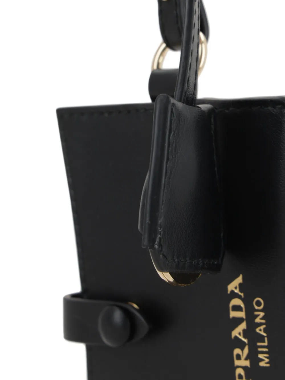 Prada Leren hanger Zwart