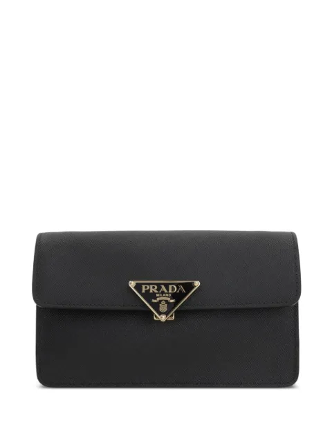 Prada Saffiano leather triangle-logo mini bag