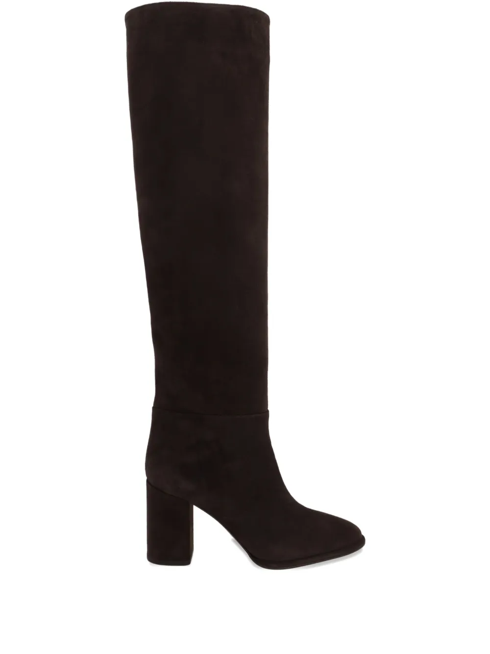 Le Silla block-heel suede knee-high boots | Brown | Image 1