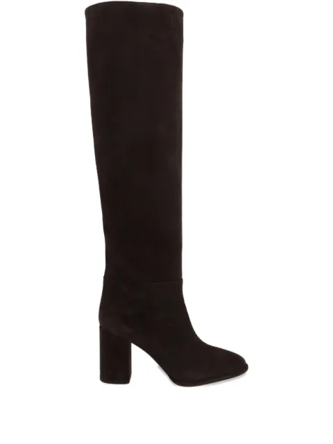 Le Silla block-heel suede knee-high boots