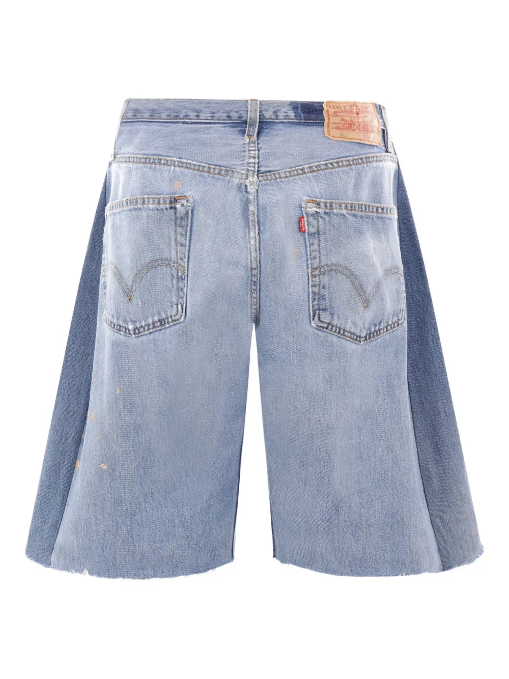 B SIDES paint-splatter frayed shorts | Shorts | Image 2