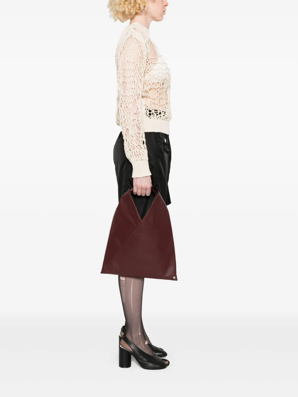 MM6 Maison Margiela Japanese kleine shopper - Rood