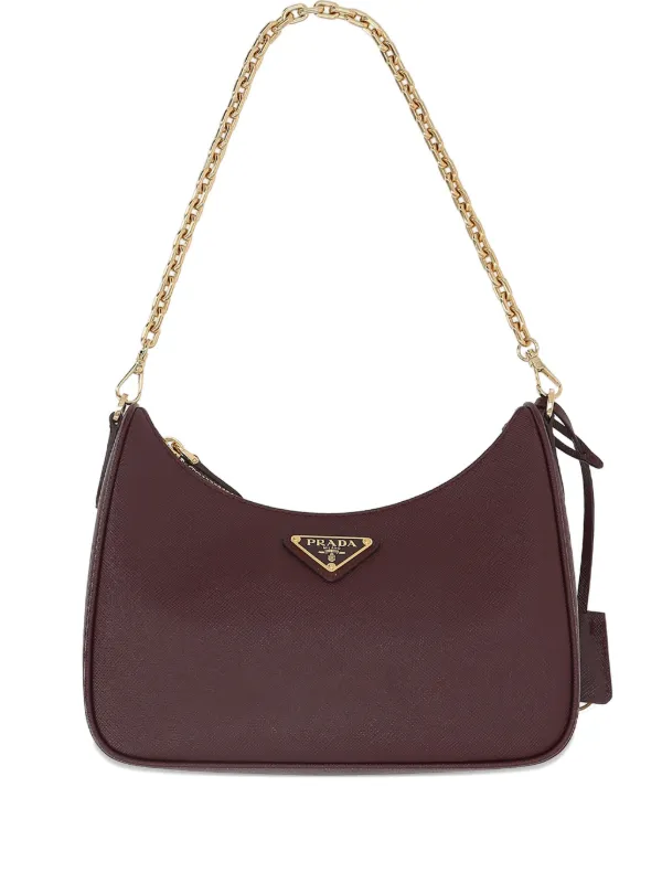 Prada Re-Edition ショルダーバッグ | ブラウン | FARFETCH JP