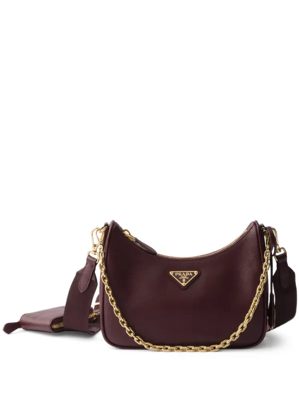 Prada Re-Edition ショルダーバッグ | ブラウン | FARFETCH JP