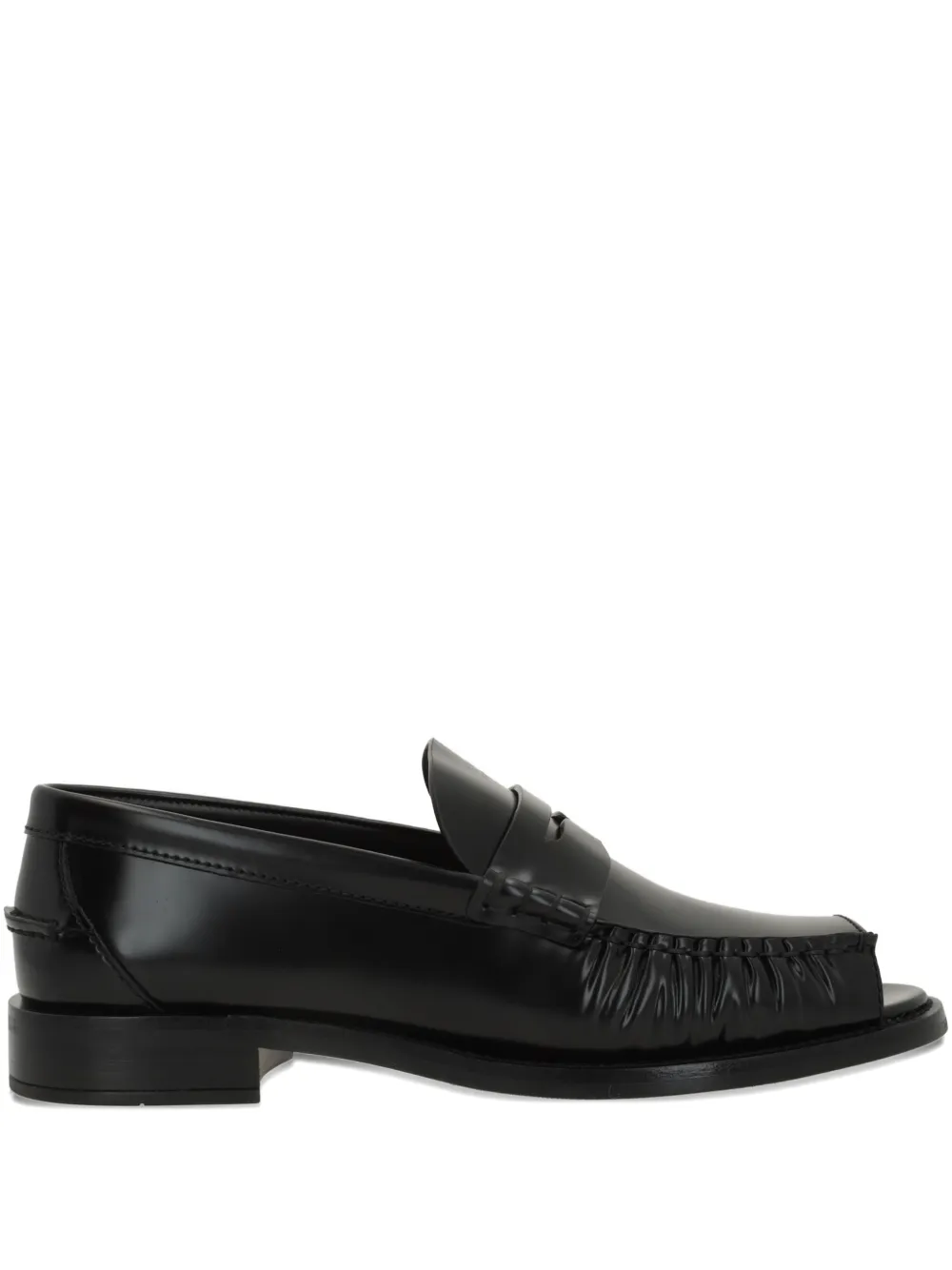 Prada open-toe loafers Zwart