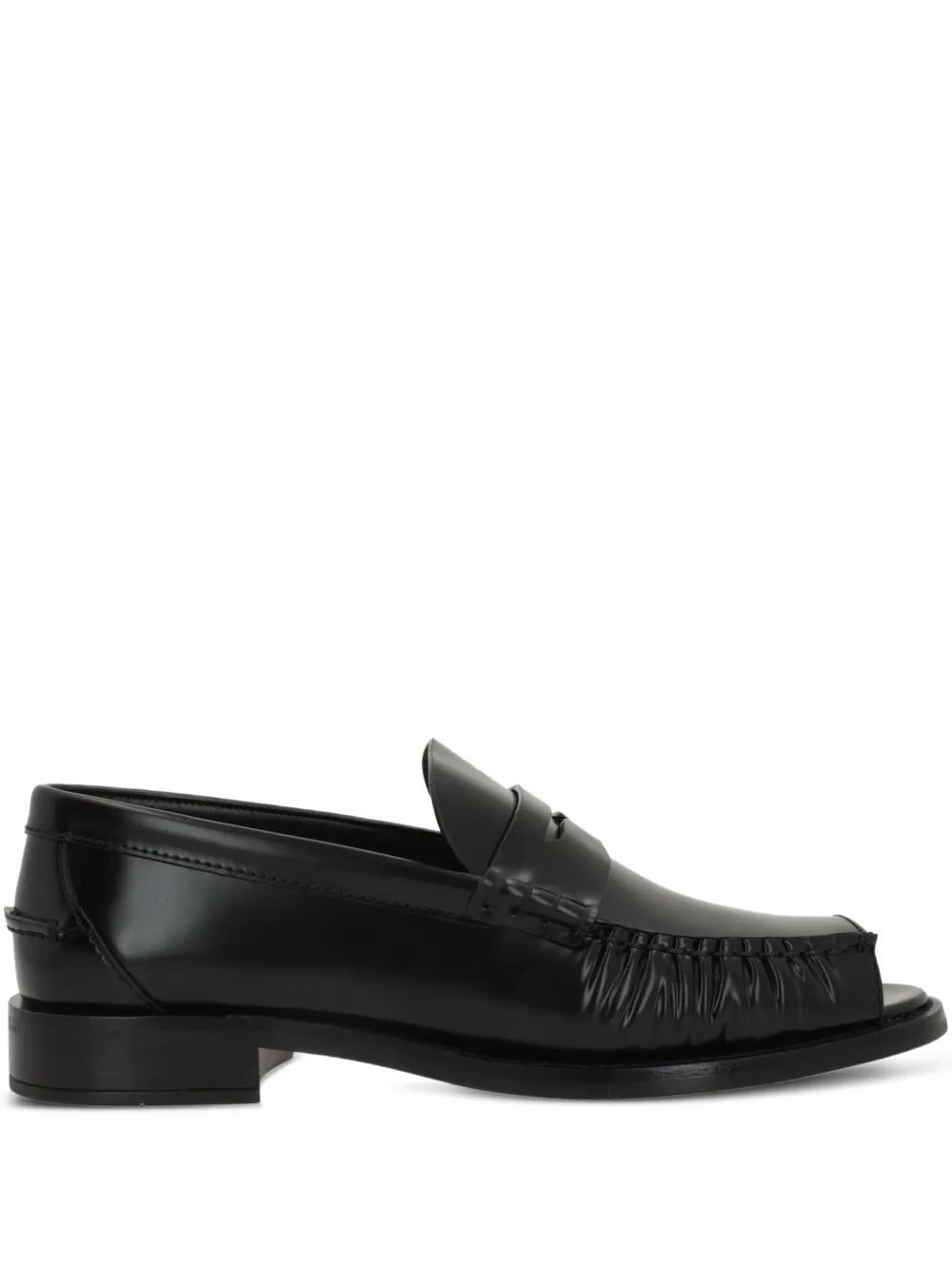 Prada open-toe loafers - Nero