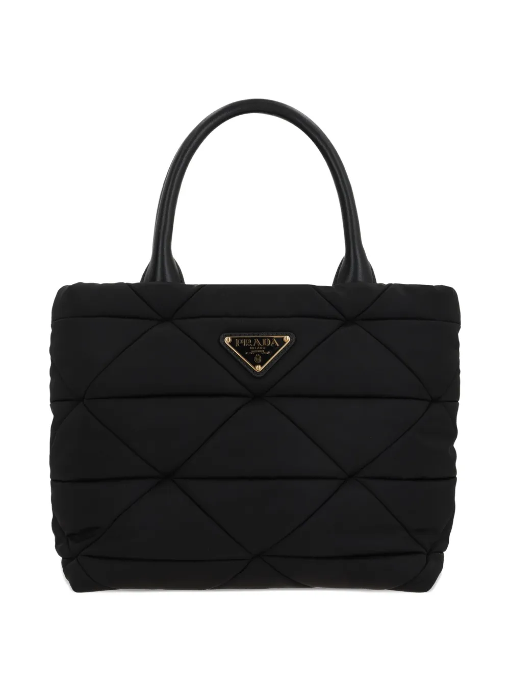 Prada quilted top-handles tote bag Zwart