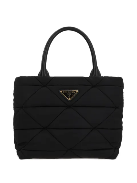 Prada quilted top-handles tote bag