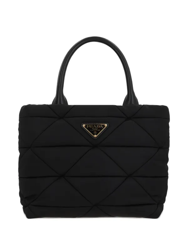 Prada キルティング ハンドバッグ | ブラック | FARFETCH JP