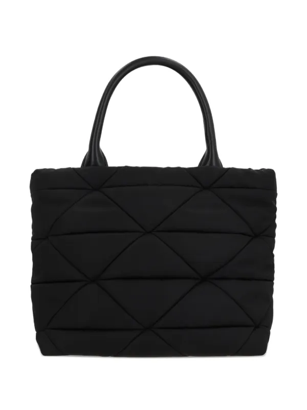 PRADA ブラック キルティング ハンドバッグ Prada キルティング ハンドバッグ | ブラック | FARFETCH JP