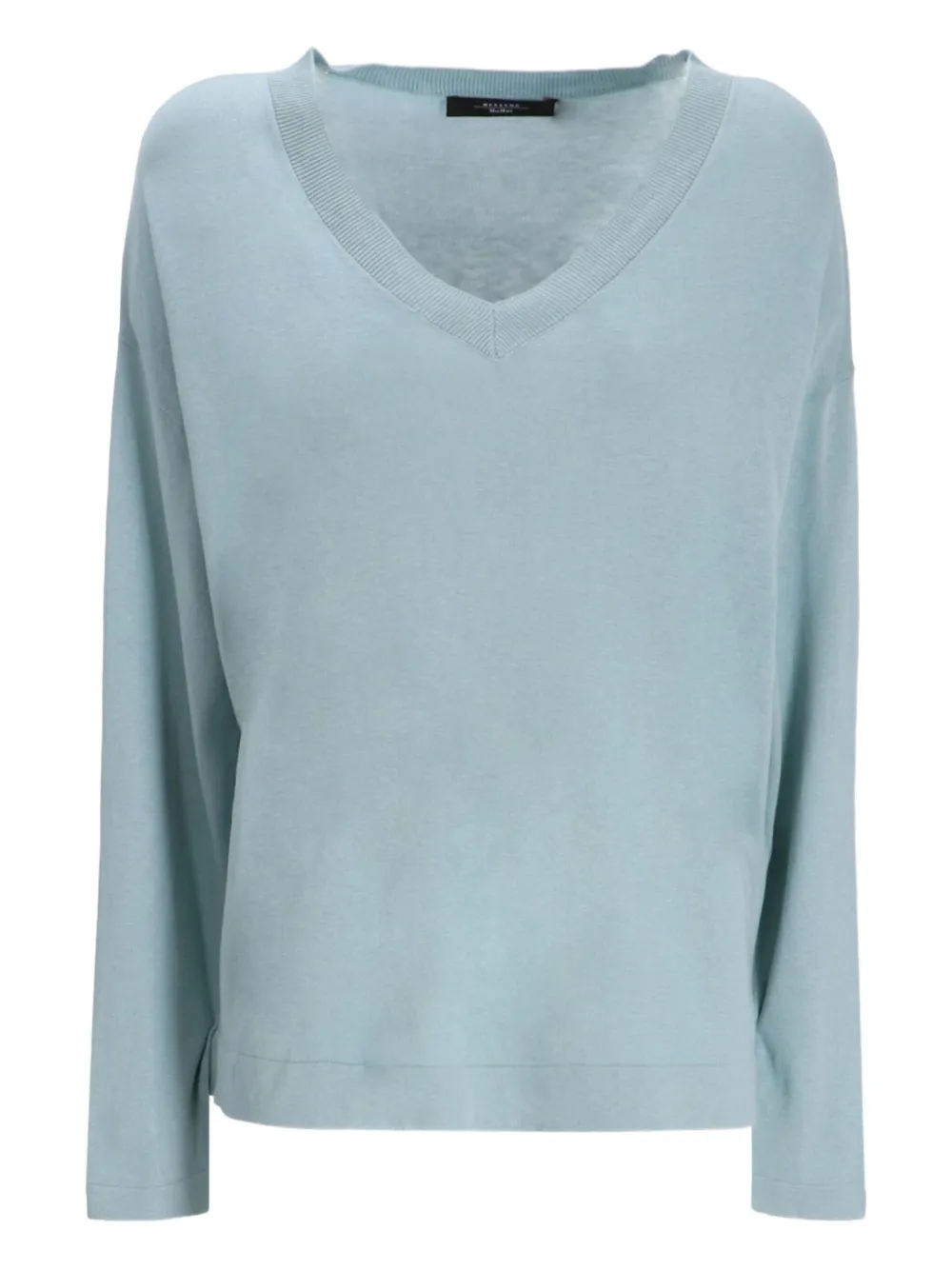 Weekend Max Mara T-shirt met V-hals Blauw