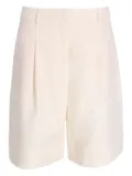BOSS pleated tailored shorts - White