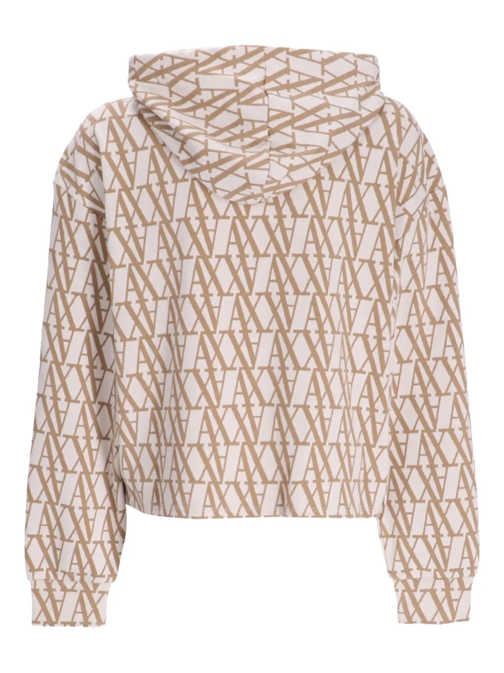 Armani Exchange Hoodie met logoprint Beige