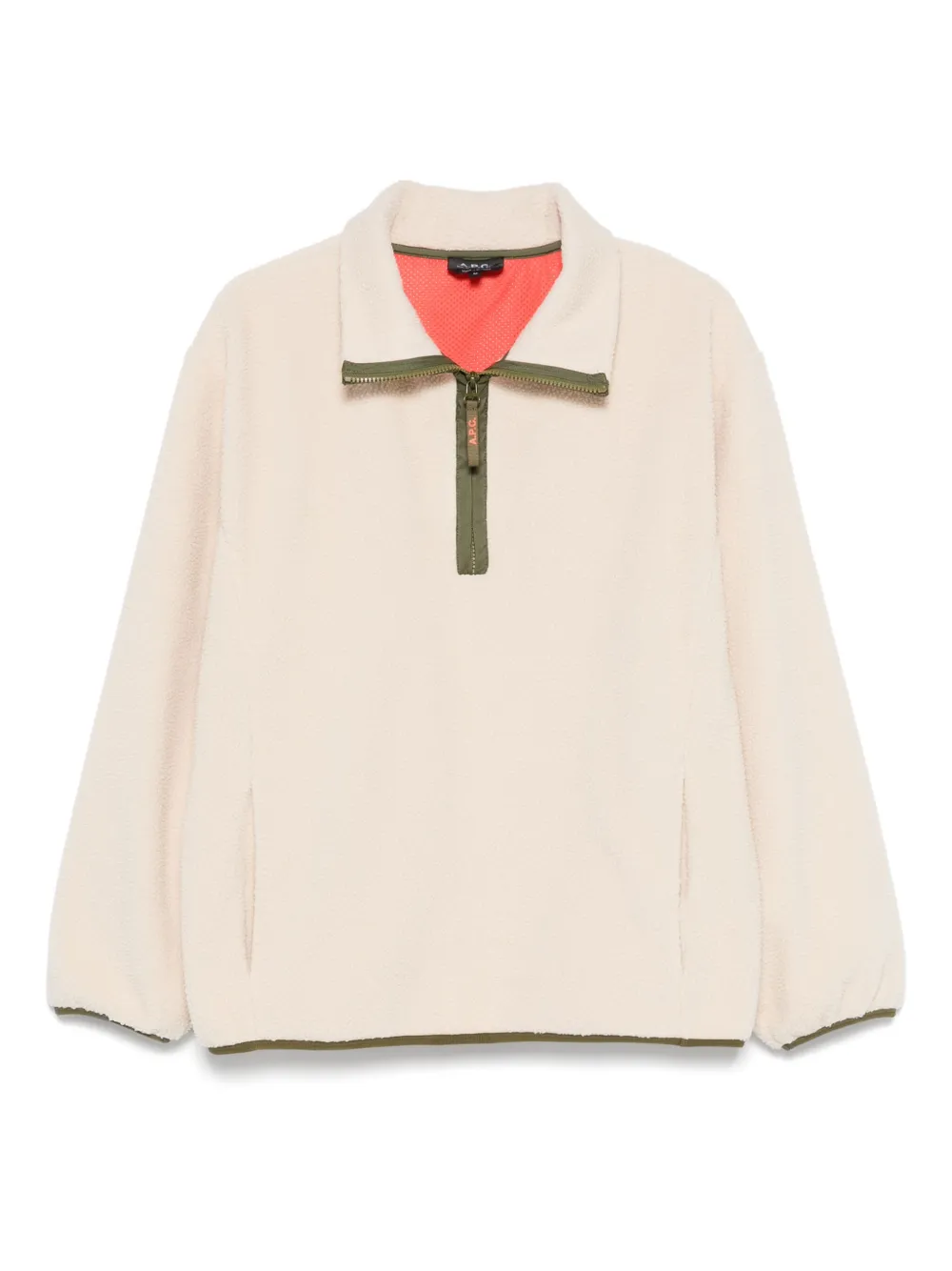 A.P.C. zip-up sweatshirt | White | Image 1