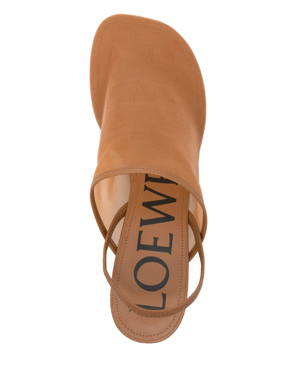 LOEWE 50mm Petal pumps Brown