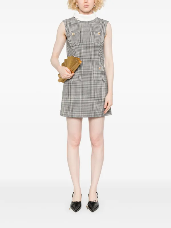 Self-Portrait Prince Of Wales-check Mini Dress | Black