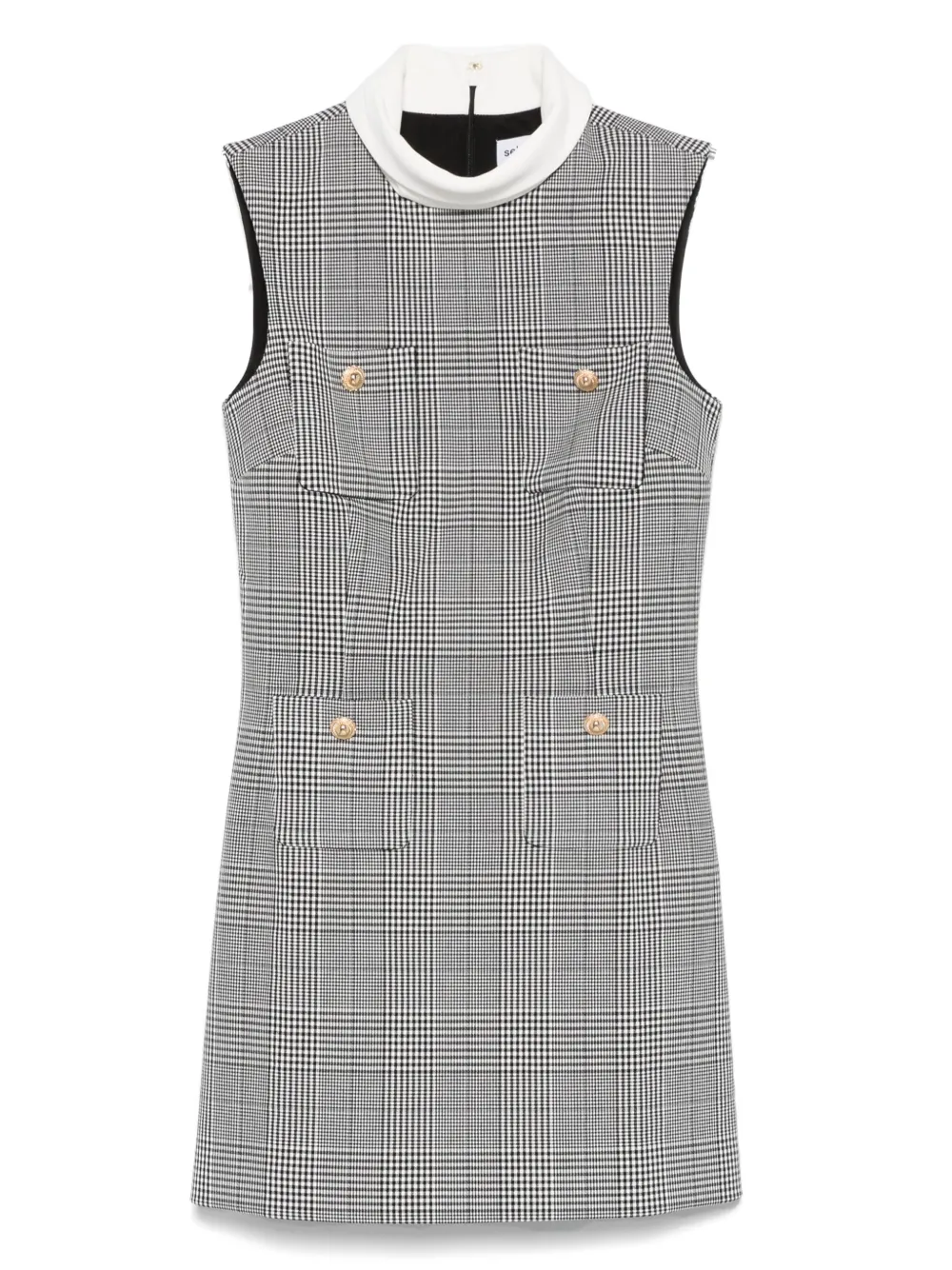 Prince of Wales-check mini dress