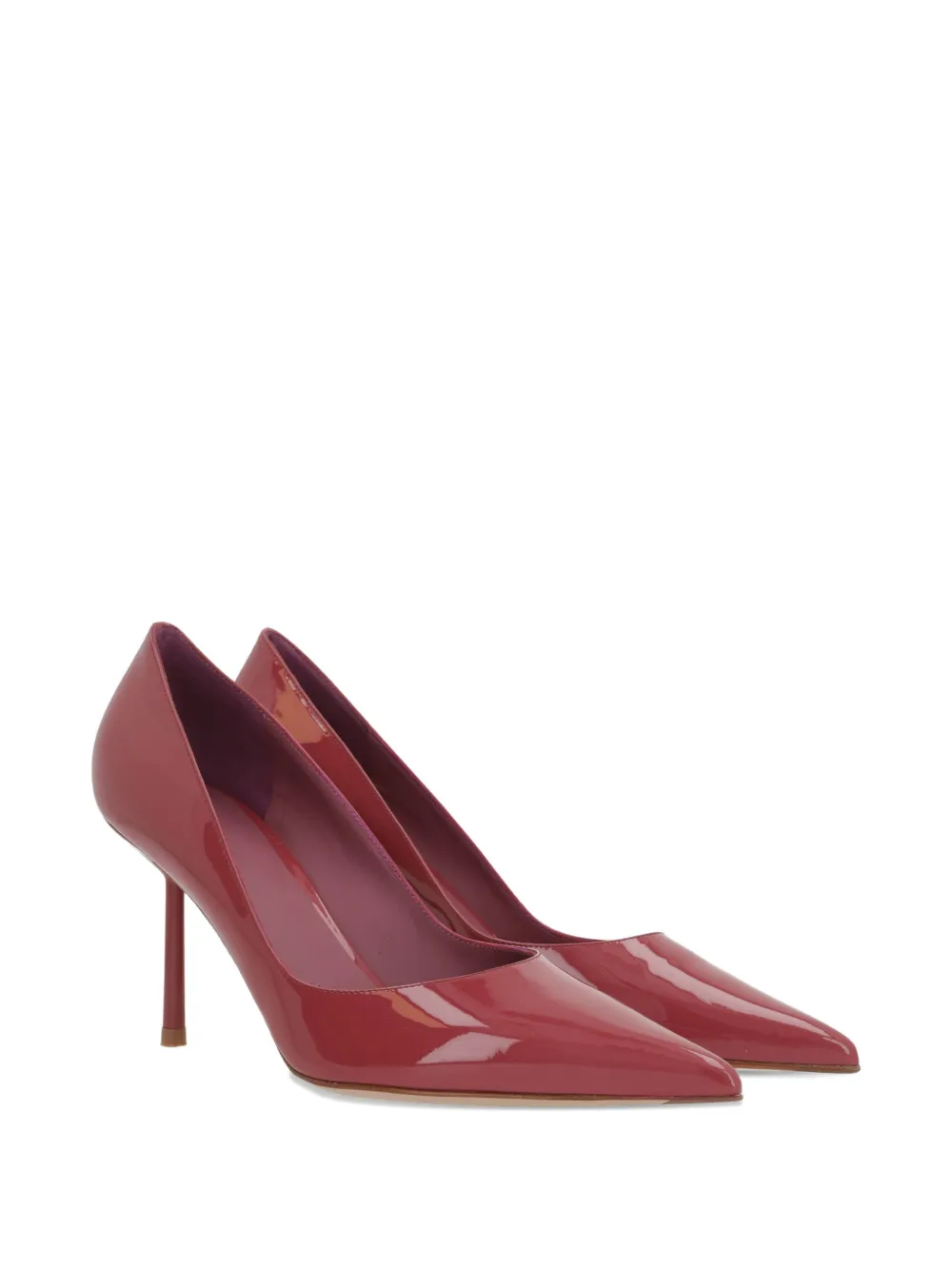 Le Silla 80mm Bella pointed-toe patent-leather pumps Red