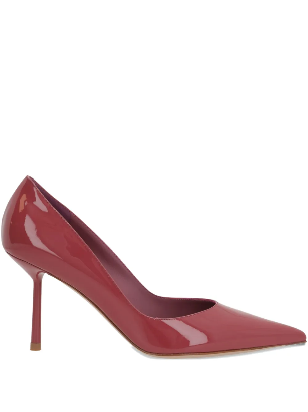Le Silla 80mm Bella pointed-toe patent-leather pumps Red
