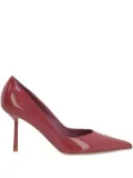 Le Silla 80mm Bella pointed-toe patent-leather pumps - Red