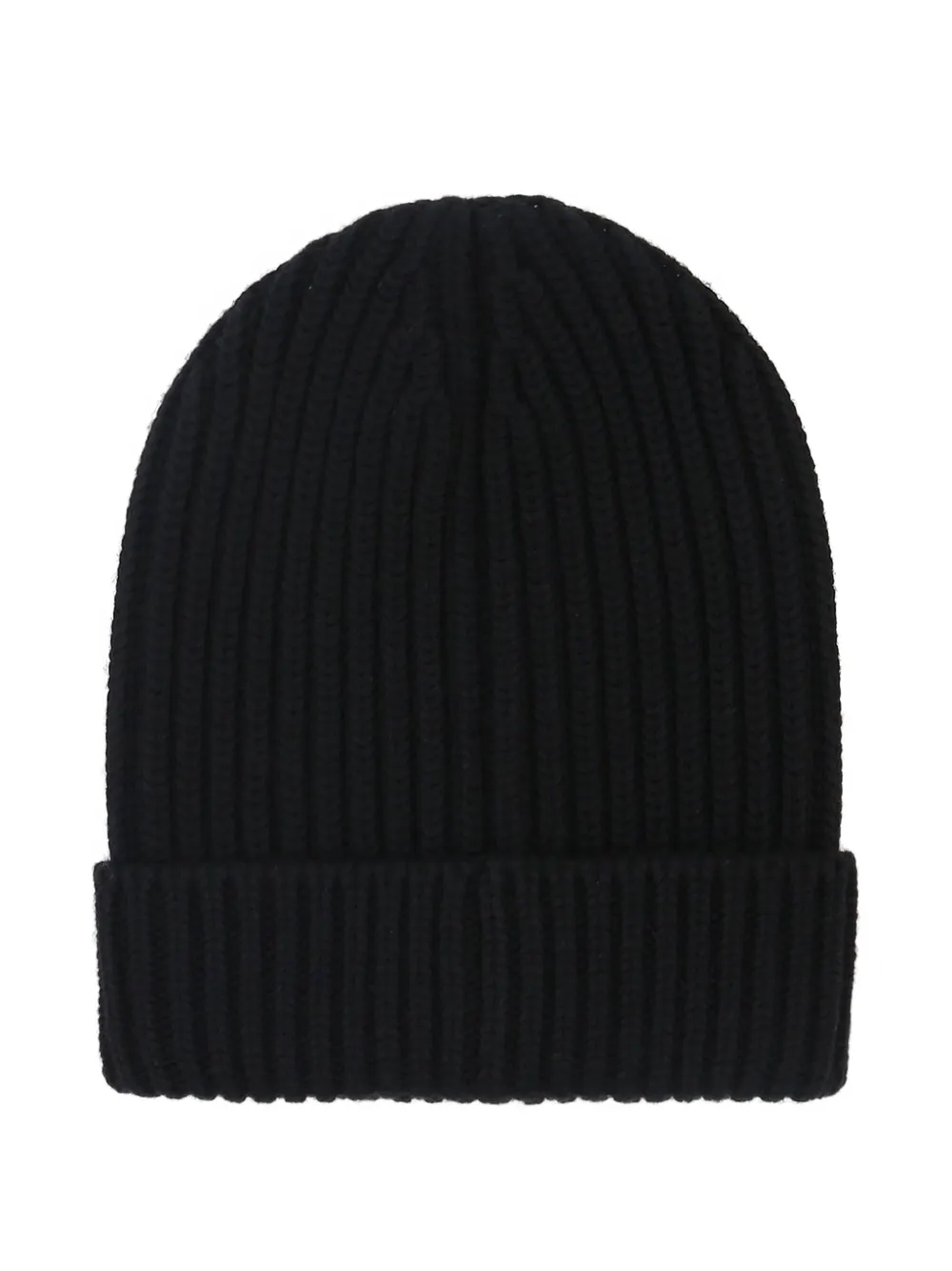 Dolce & Gabbana Ribbed Beanie In Black