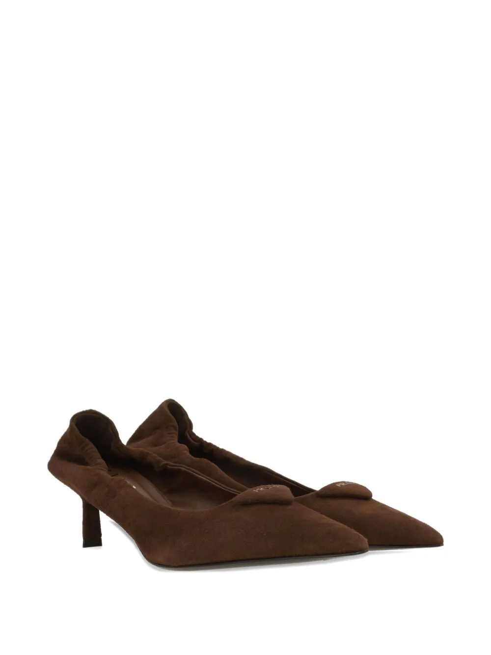 Prada Pumps met puntige neus Bruin