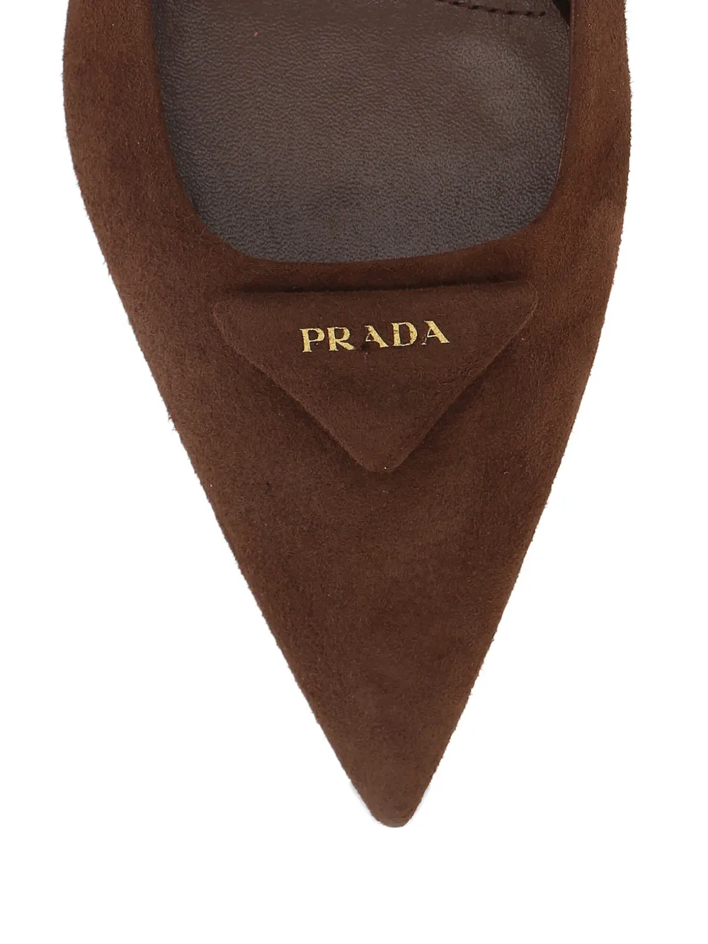 Prada Pumps met puntige neus Bruin