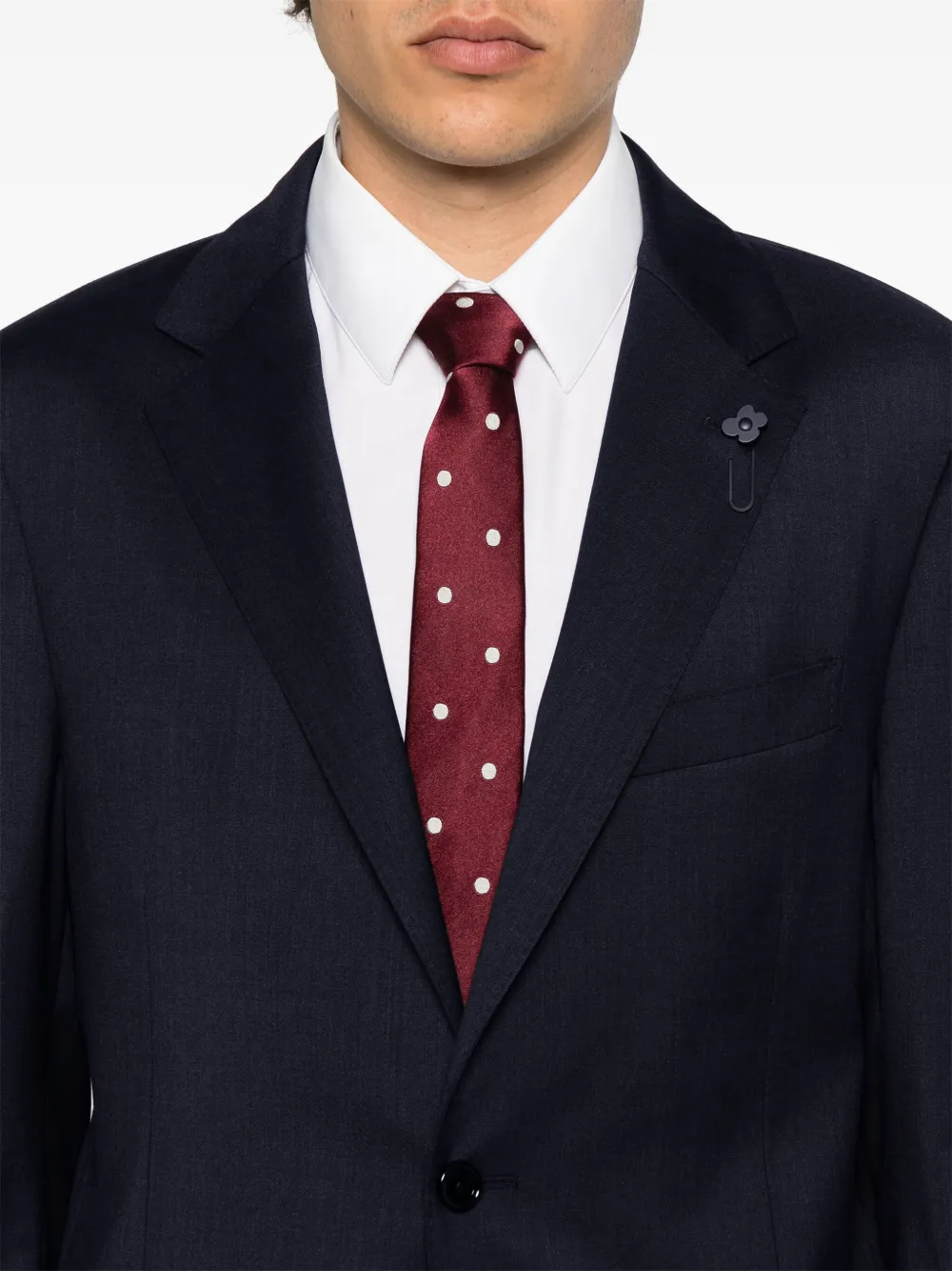 Lardini Blazer met enkele rij knopen Blauw